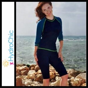 NWOT HydroChic Bermuda Length Swim Shorts